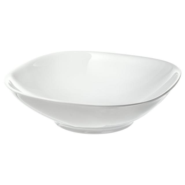 VÄRDERA Deep plate/bowl, white, 7 ¾x7 ¾