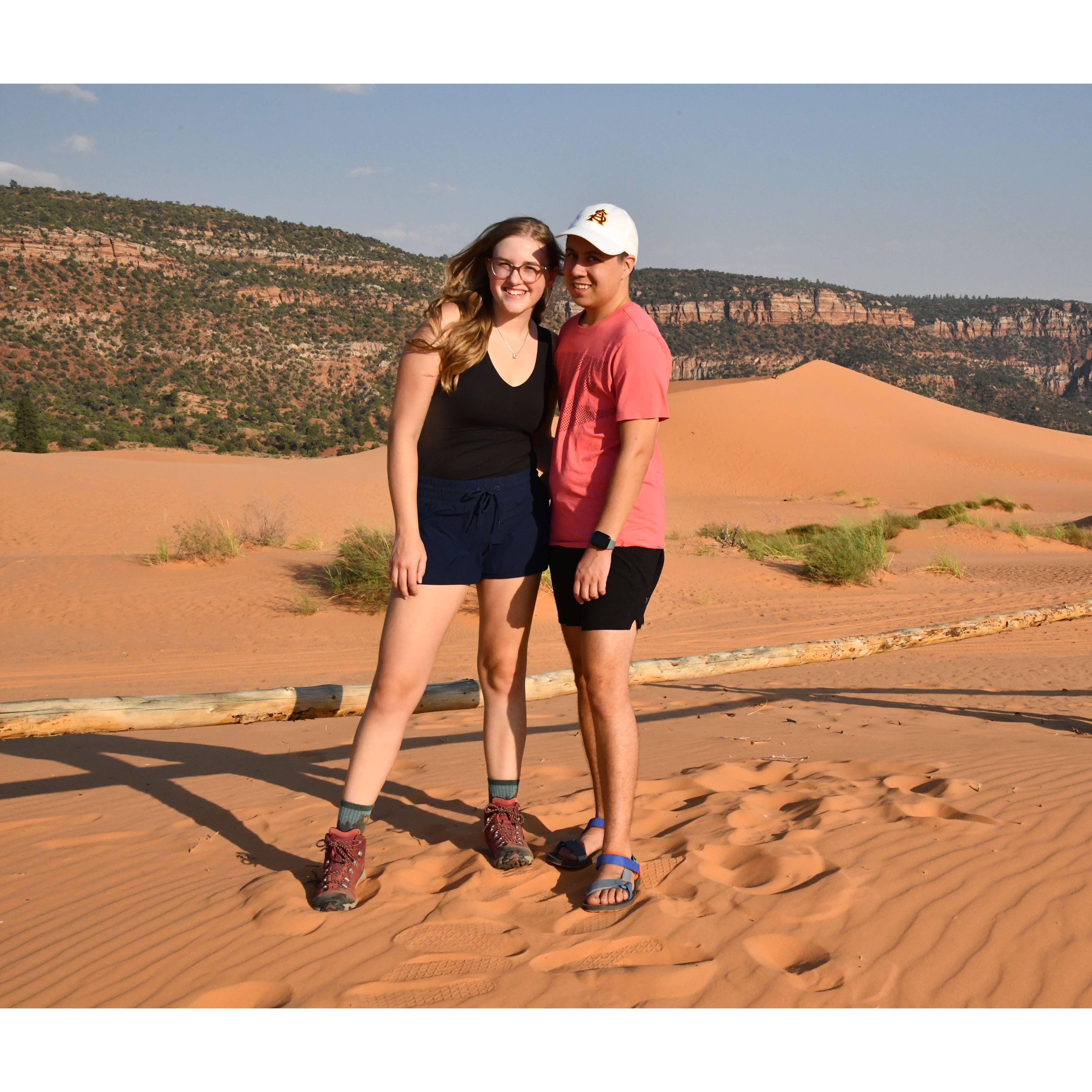 Coral Pink Sand Dunes in southern Utah