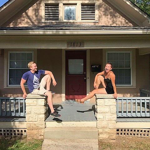 The day we moved in together, June 2018