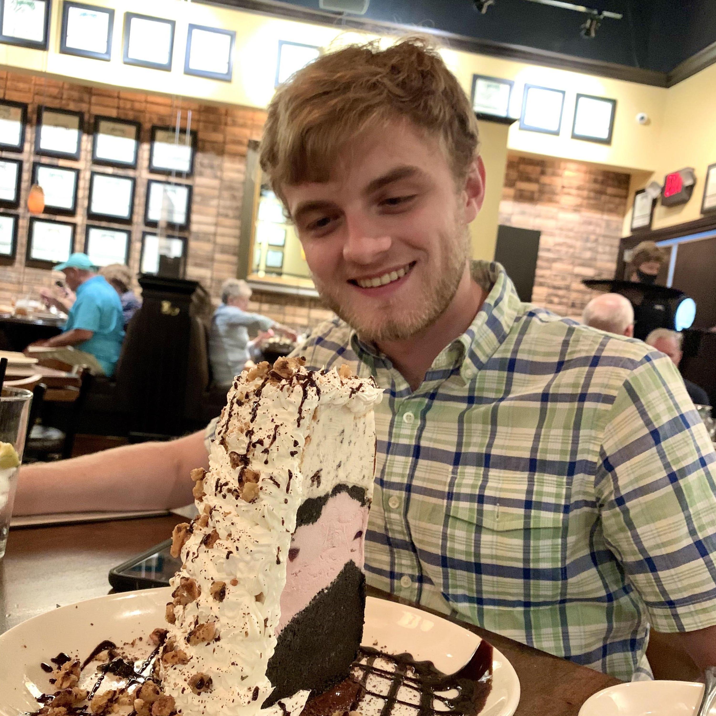 Celebrating six months of dating at Malone's!