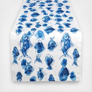 Watercolor Fish Table Runner