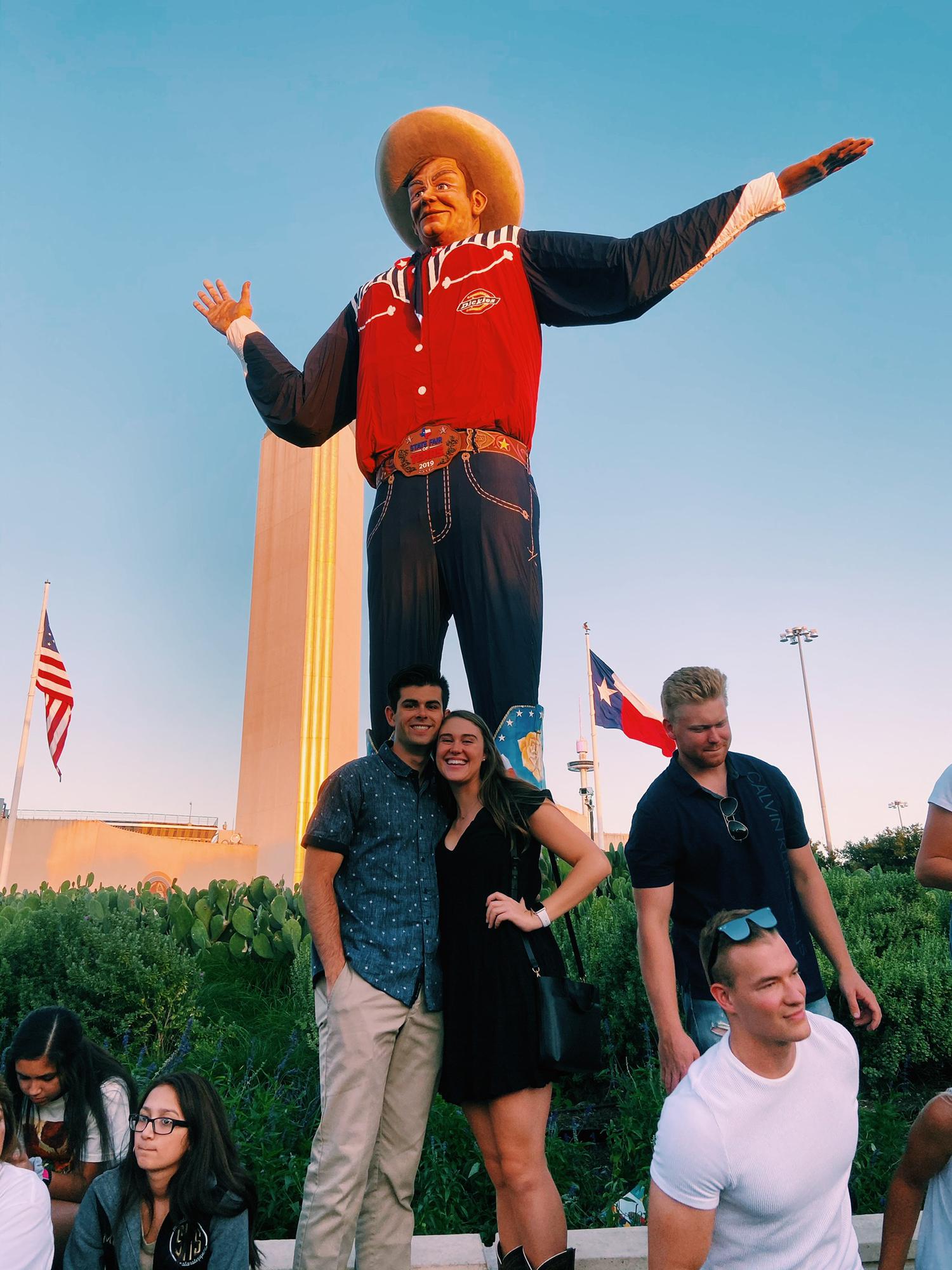 First date - us with Big Tex!