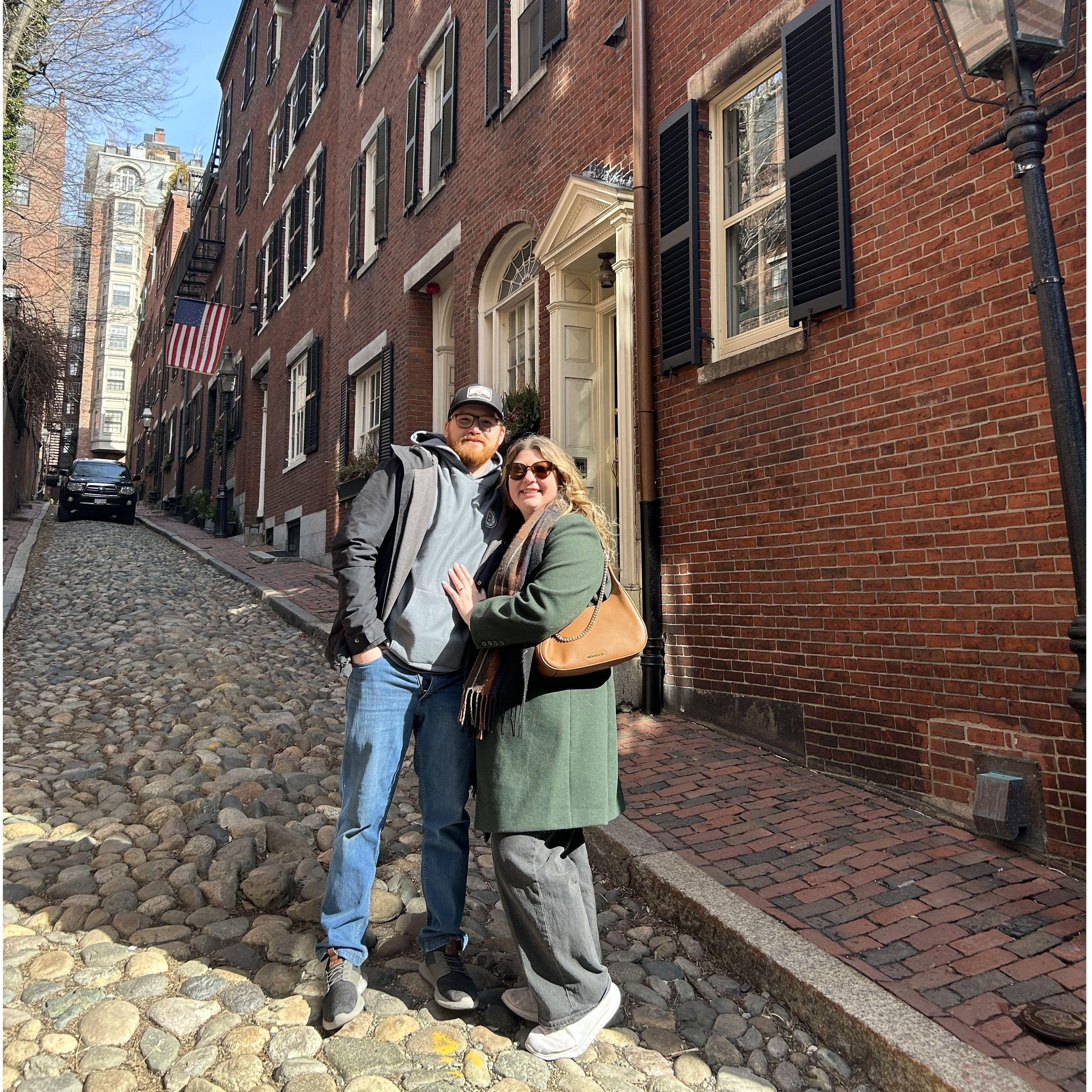 Acorn Street in Boston