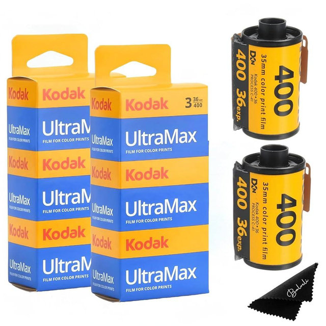 Kodak Ultramax 400 35mm Film - 6 Pack of 36 Exposure Rolls for 35mm Cameras