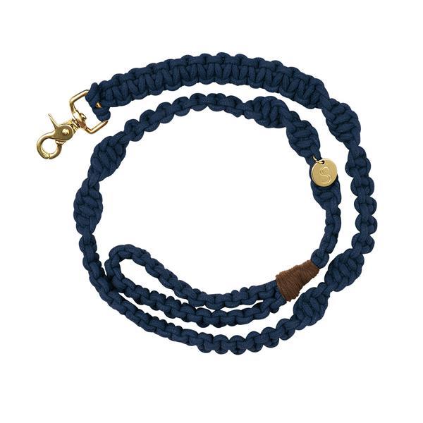 Macramé Originals Dog Lead - Navy