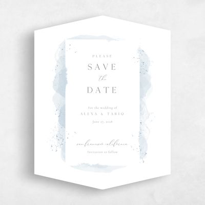 Blue Diamond Wedding Save the Date - Zortas Portrait