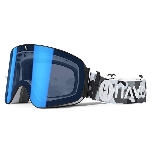 Havoc Racing Magnetic Frameless Goggles - For Motocross, Dirt Biking, Snowboarding, ATV, & UTV - UV Blocking Anti-Fog Goggles