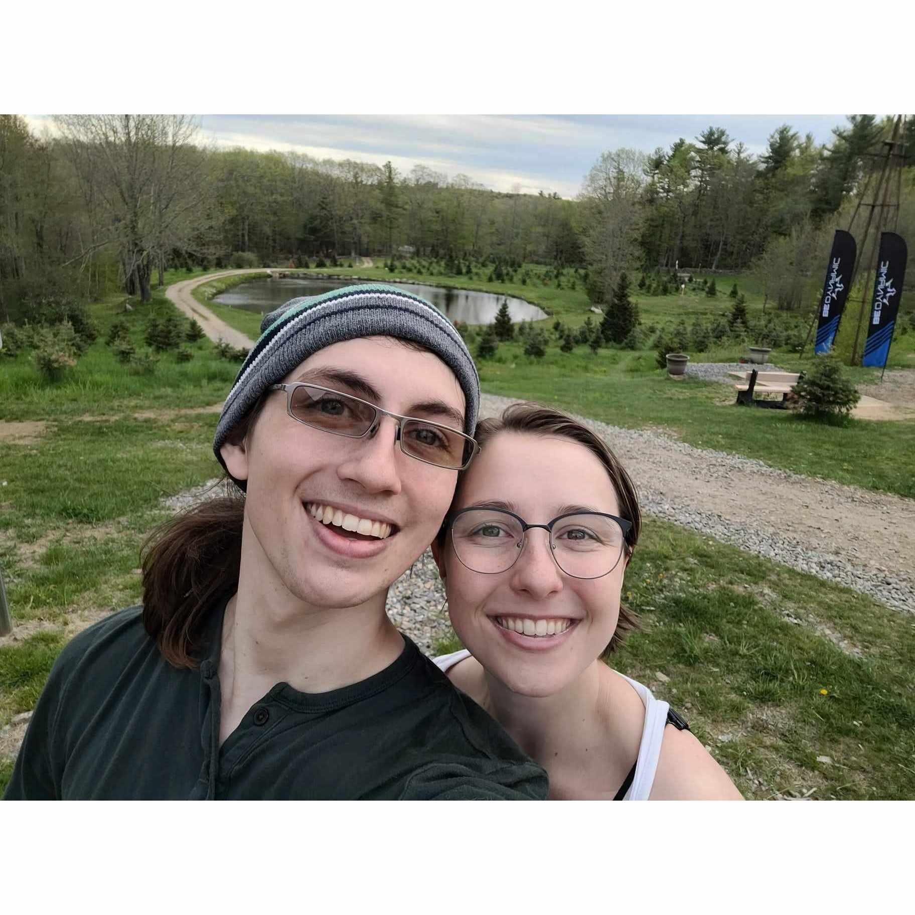 Brett's favorite: Disc Golfing!