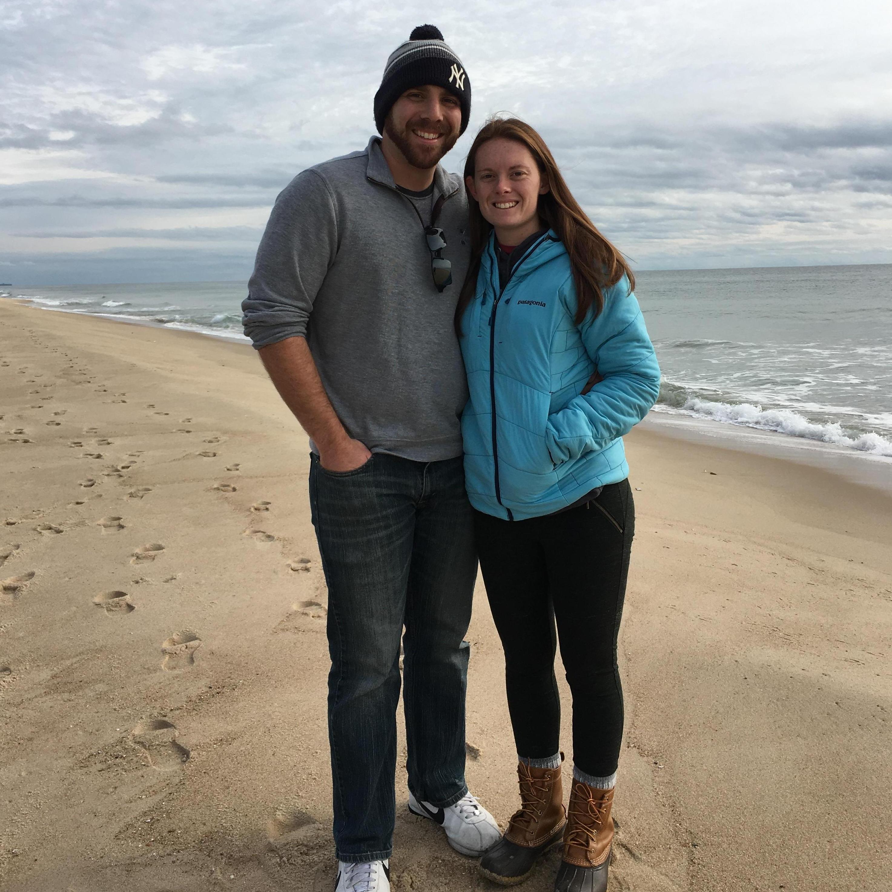 November 2017: Hanging out on the beach in Montauk!
