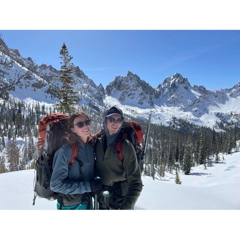Mountaineering in the Sawtooth Mountains, ID.