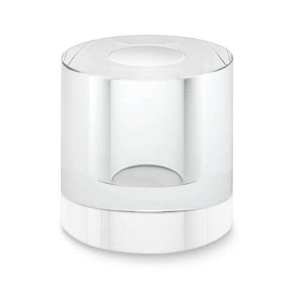 Crystal Round Vase, Small, Clear