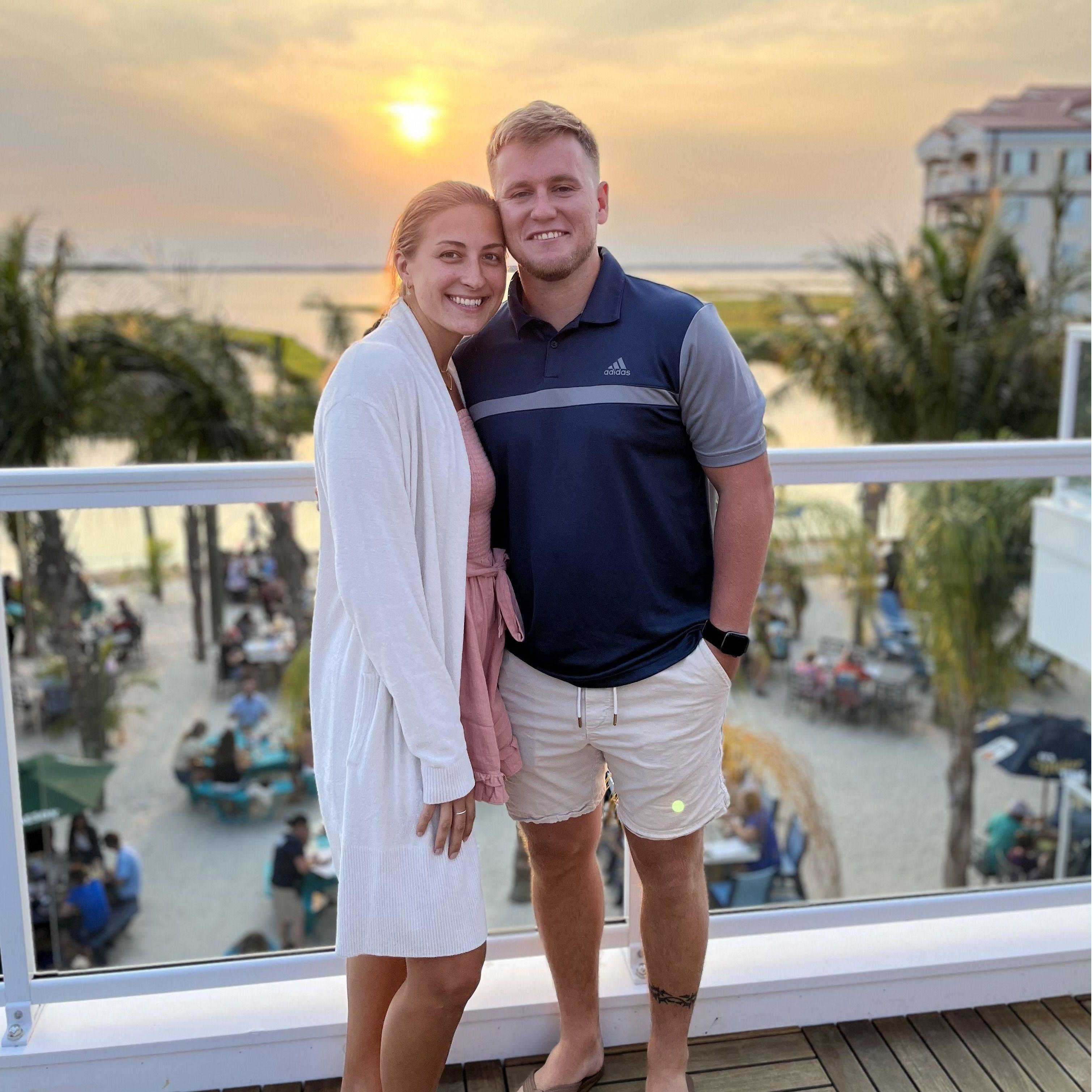 Enjoying a sunset in Ocean City, MD