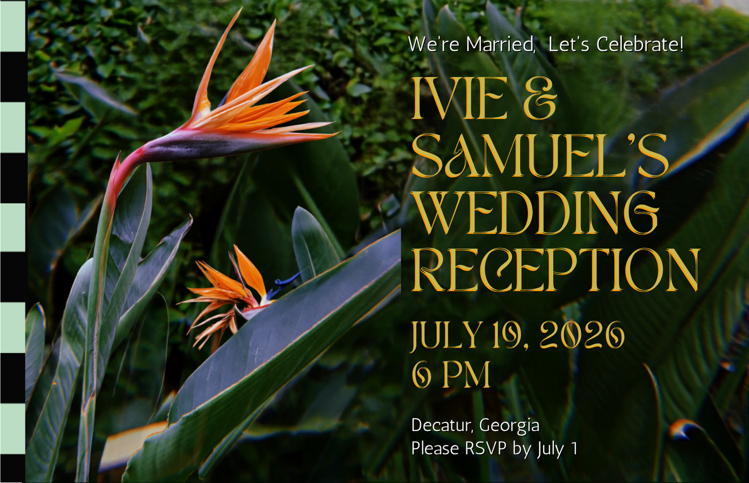 The Wedding Website of Ivie Osaghae and Samuel Cole III