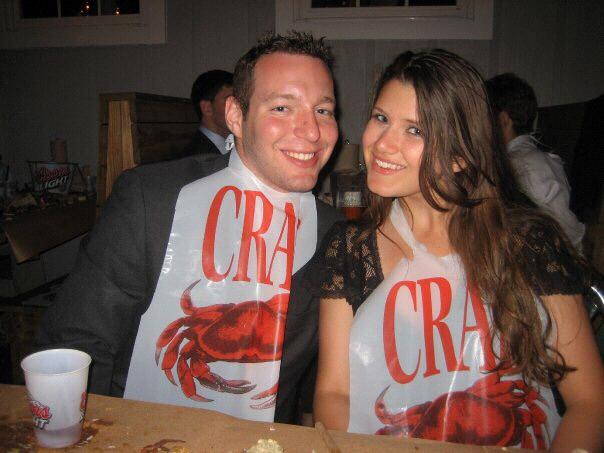 Our first photo AND our first date night (with the rest of Phi Sigma Kappa).