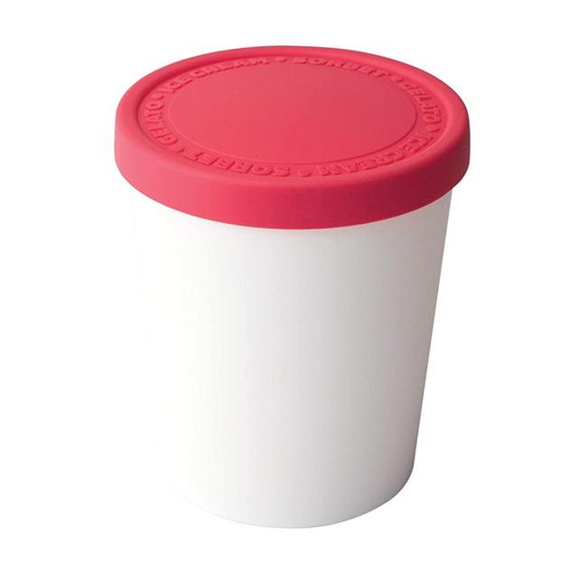 Tovolo Tight-Fitting, Stack-Friendly, Sweet Treat Ice Cream Tub - Raspberry