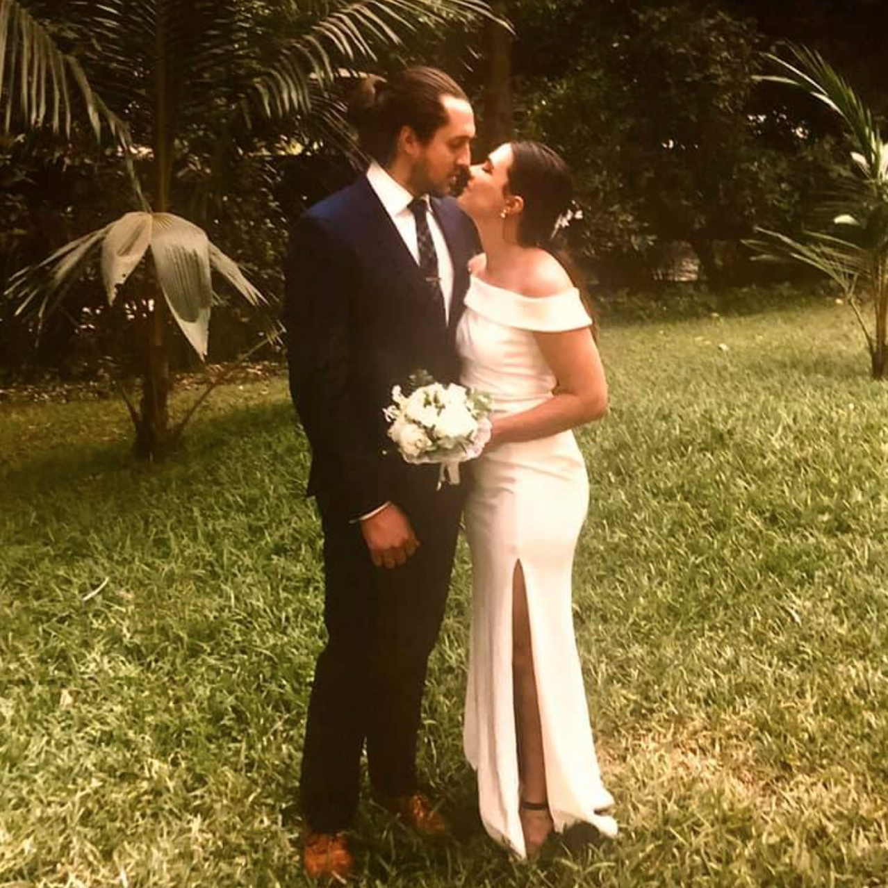 The photo people thought was our wedding but was actually from my brother's in Ghana