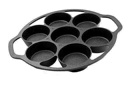 Pre-seasoned Cast Iron Cake Pan for Baking Biscuits - Mini Cake Pan