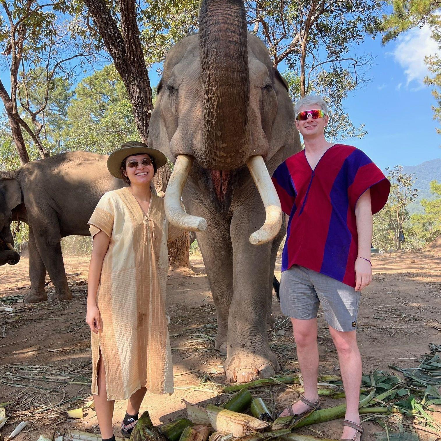Visiting an elephant sanctuary in Thailand