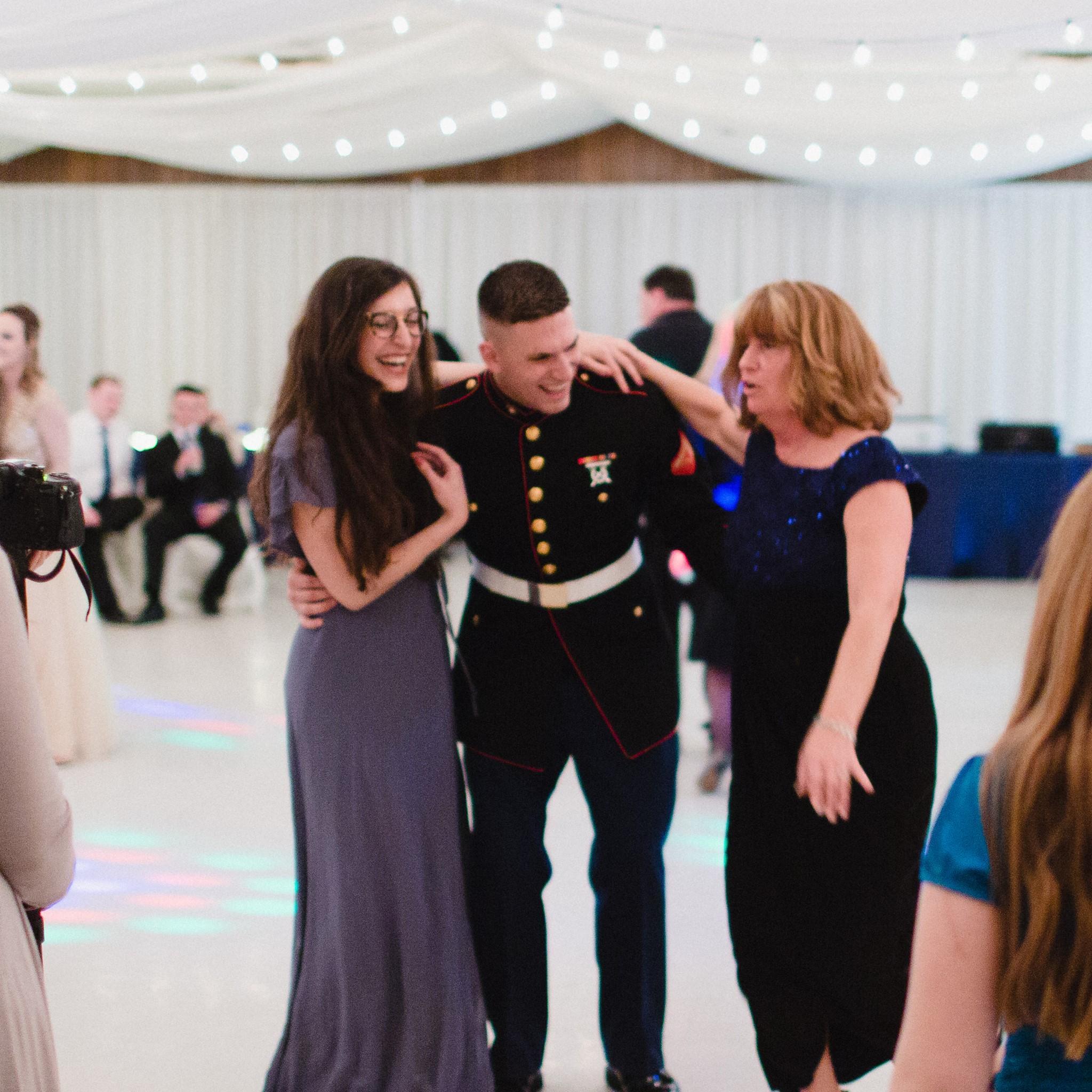 Bridget's brother & mom dancing at Ben's wedding, 3/25/17