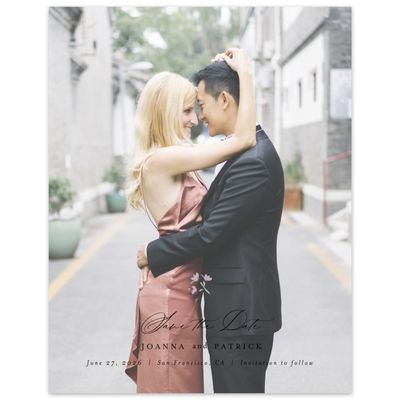 Black Wedding Digital Save the Date - Regal Photo