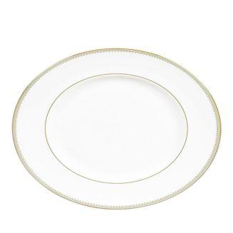 Vera Wang Wedgwood- Golden Grosgrain 13.75" Platter