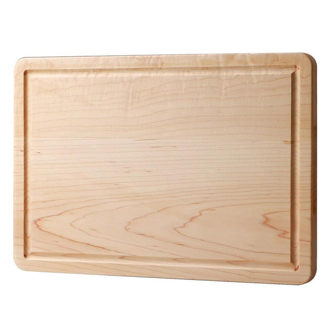 Muso Wood Maple Cutting Board Reversible Wood Cutting Board for Kitchen Wooden Cutting Board with Juice Groove for Cutting and Charcuterie (13x9x0.8”)