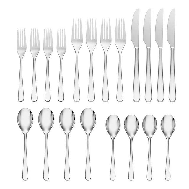 Oneida 894747 Kenbrook 20 Piece Everyday Flatware Set, Service For 4