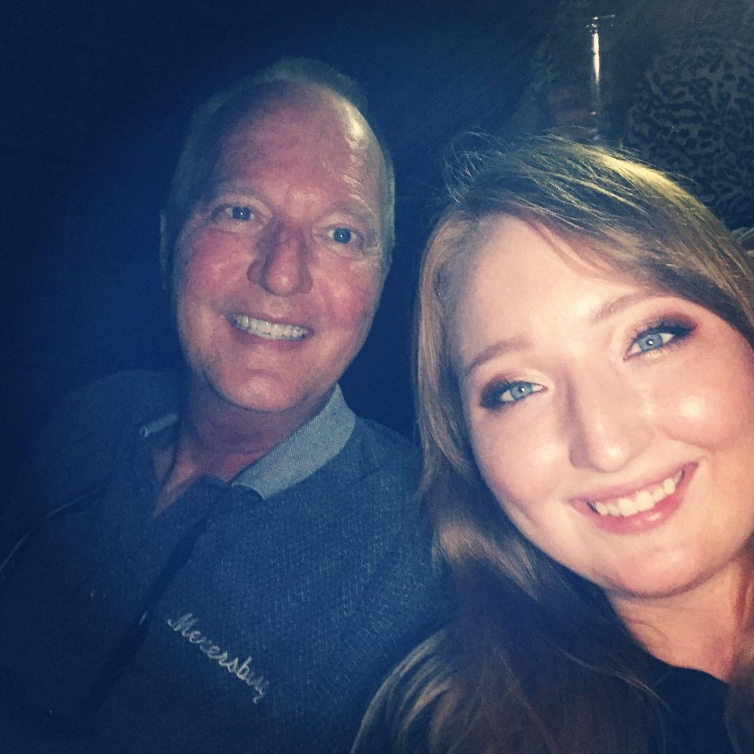 My charismatic father and I at the Maroon 5 concert.