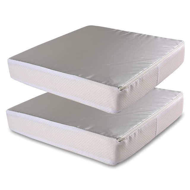 Safoner Waterproof RV Vent Insulator and Skylight Cover with Reflective Surface, Fits Standard RV Vents- 14x14 Inch (2 Pack)
