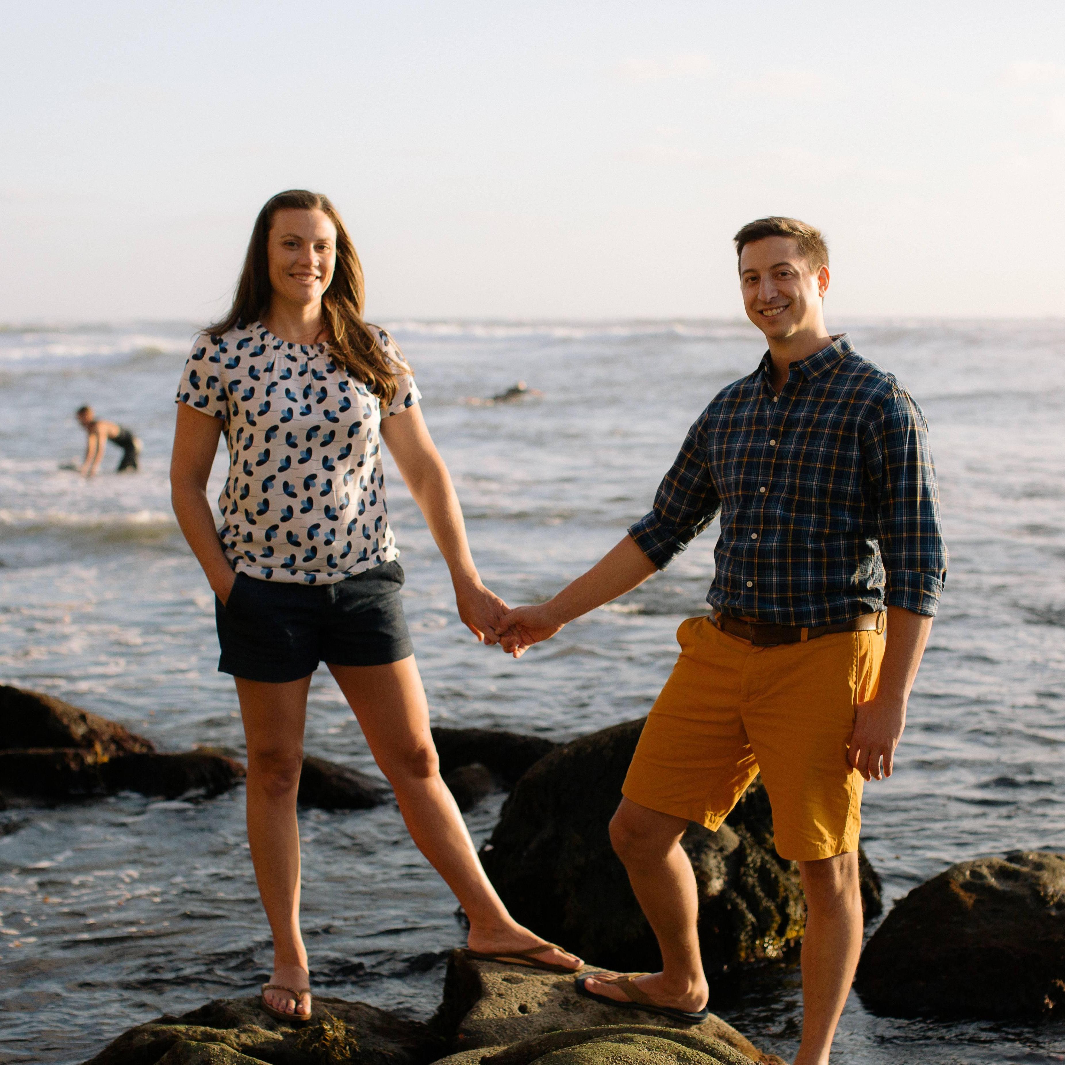 Our engagement photos at Sunset Cliffs with Heidi-O-Photo