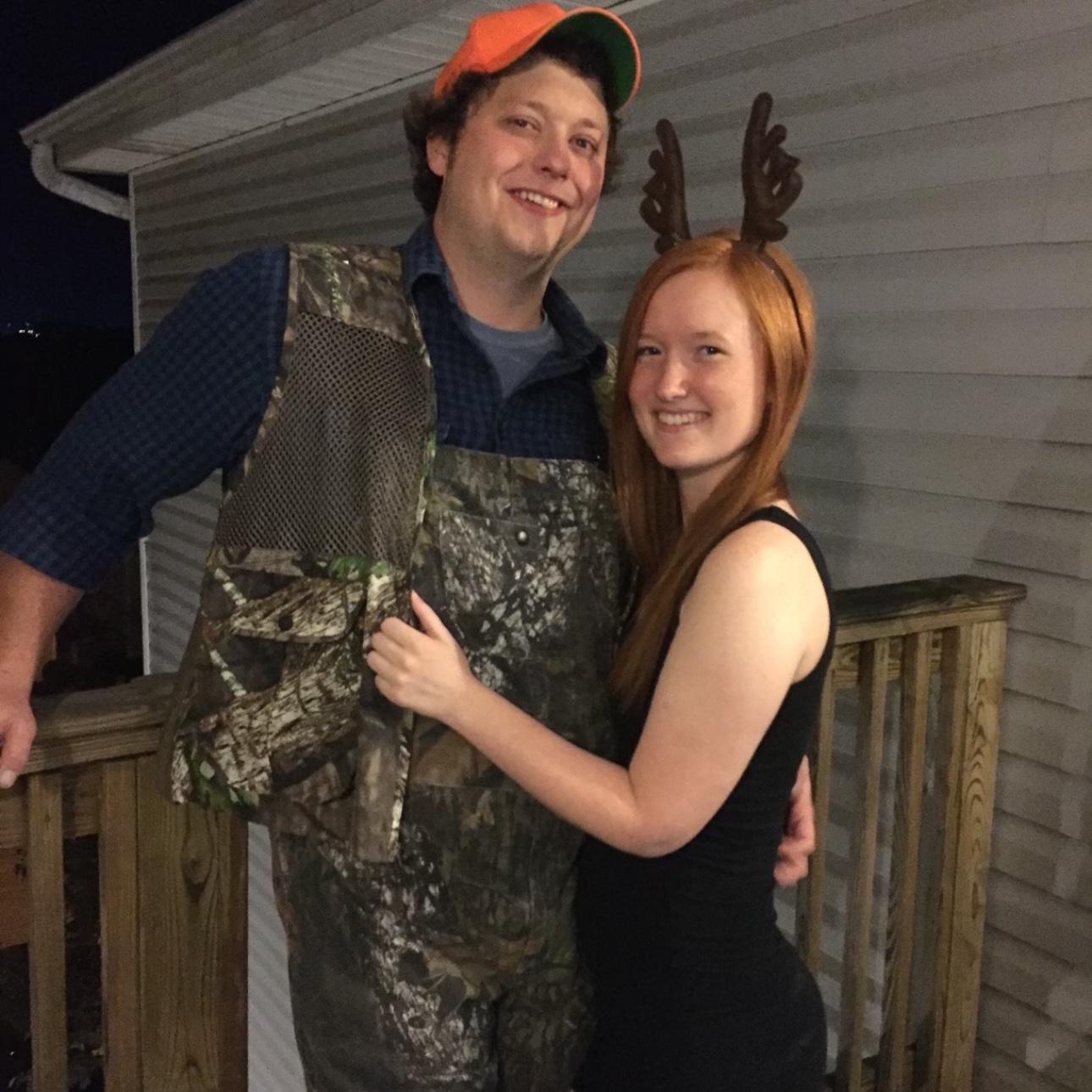 Our first Halloween together at JMU in 2015. We said "I love you" for the first time shortly after this photo was taken.