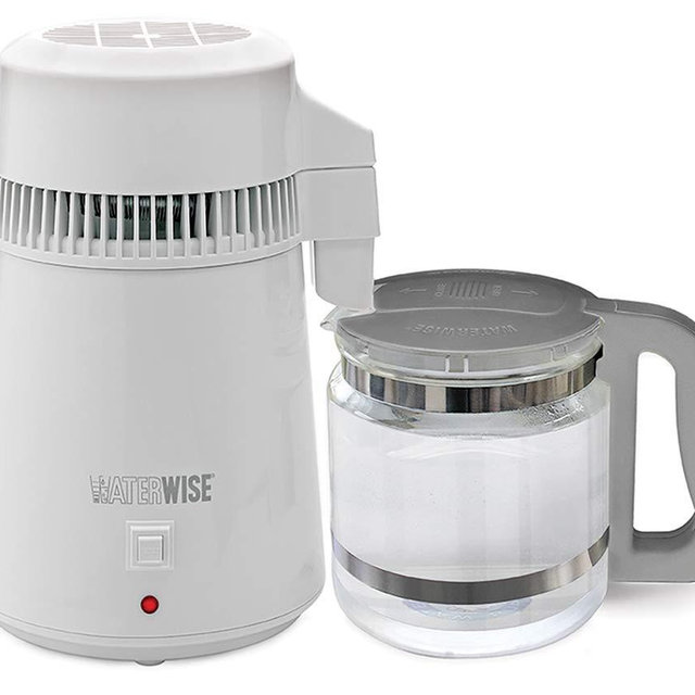 Waterwise 4000, Countertop Water Distiller System for Home and Office, 1 Gallon Glass Collector Bottle