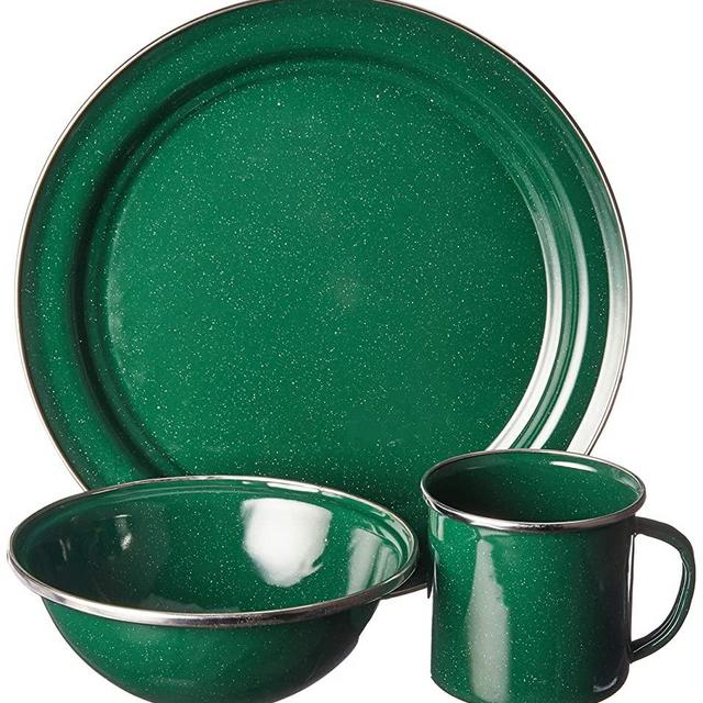 GSI Outdoors 25212 Green 4 Person Pioneer Table Set with Classic Design for Four While Car Camping