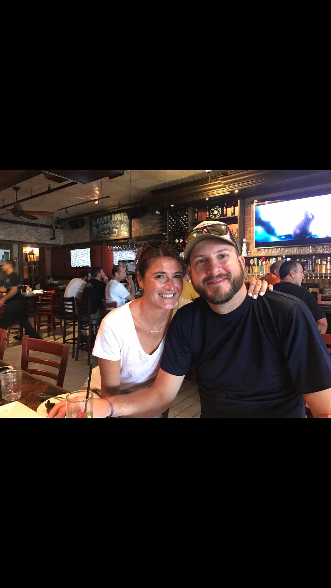 Celebrating our engagement at Brixx & Barley