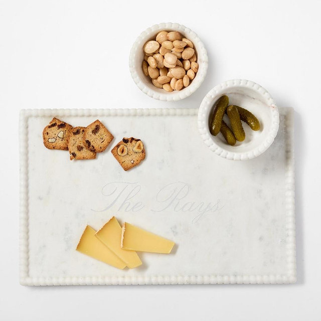 The Rays | Beaded Marble Appetizer Serving Platter
