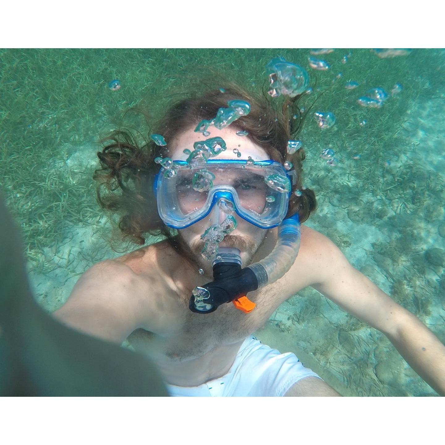 Fun times snorkeling on Little Corn Island, Nicaragua
