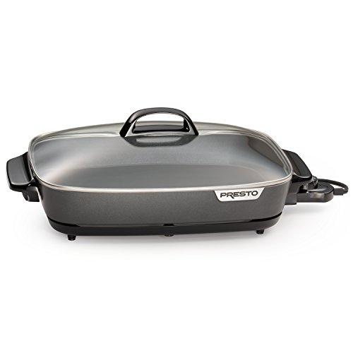 Presto National IND 06858 16" Slim Line Skillet Electric Inch, Black