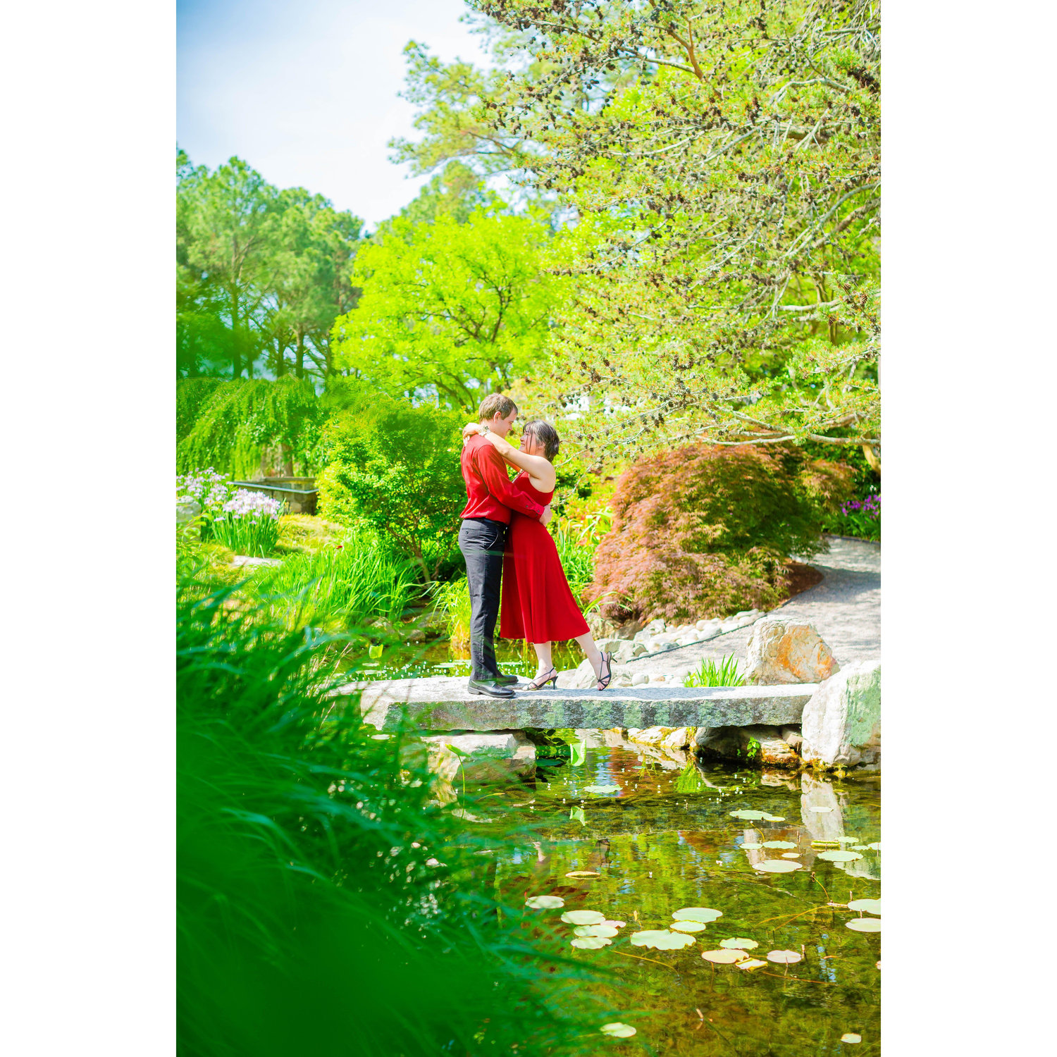 Engagement photos, May 2025. Norfolk Botanical Gardens
