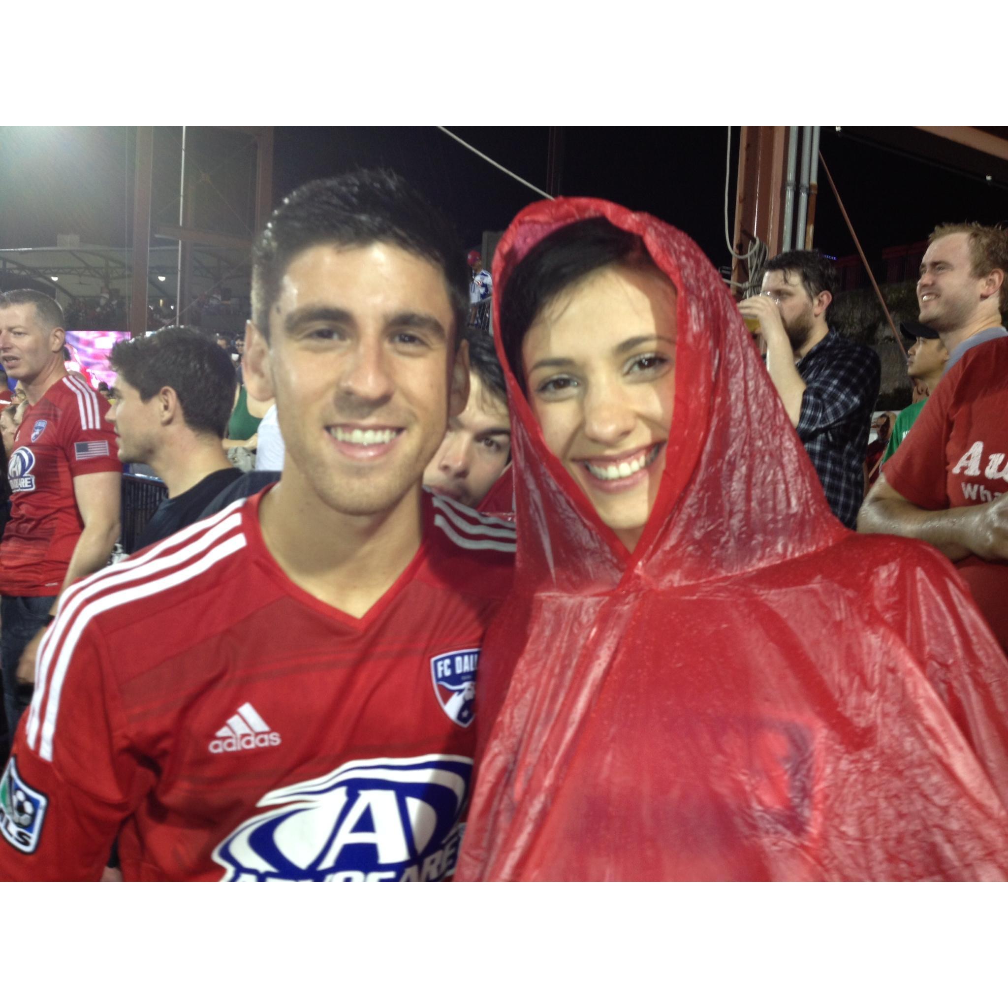 How many soccer games have I dragged you to?