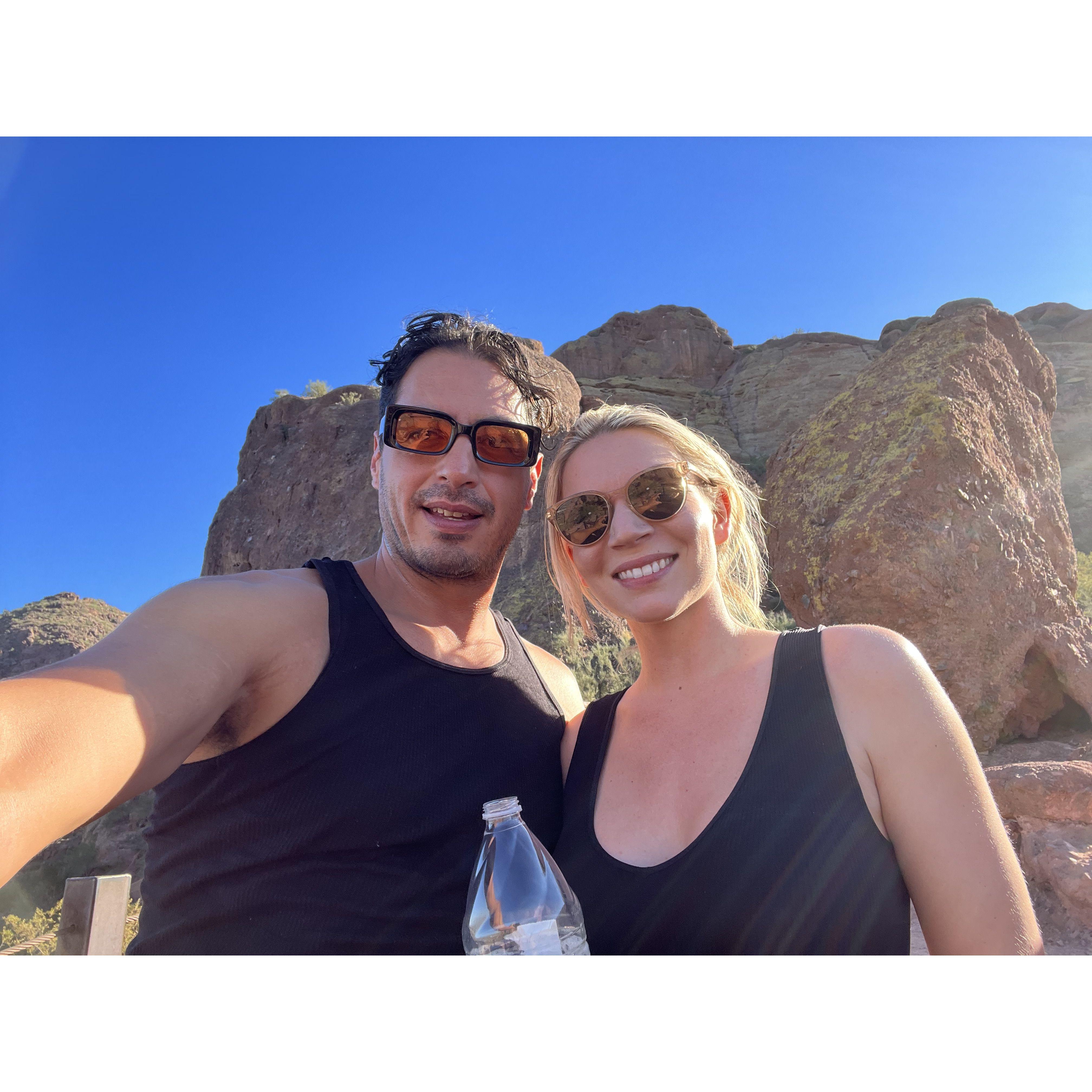 Hiking Camelback in November, 2021.