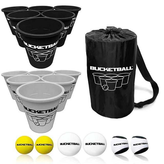 BucketBall - Team Color Edition - 12 Color Options - Ultimate Tailgate Game - Original Yard Pong Game