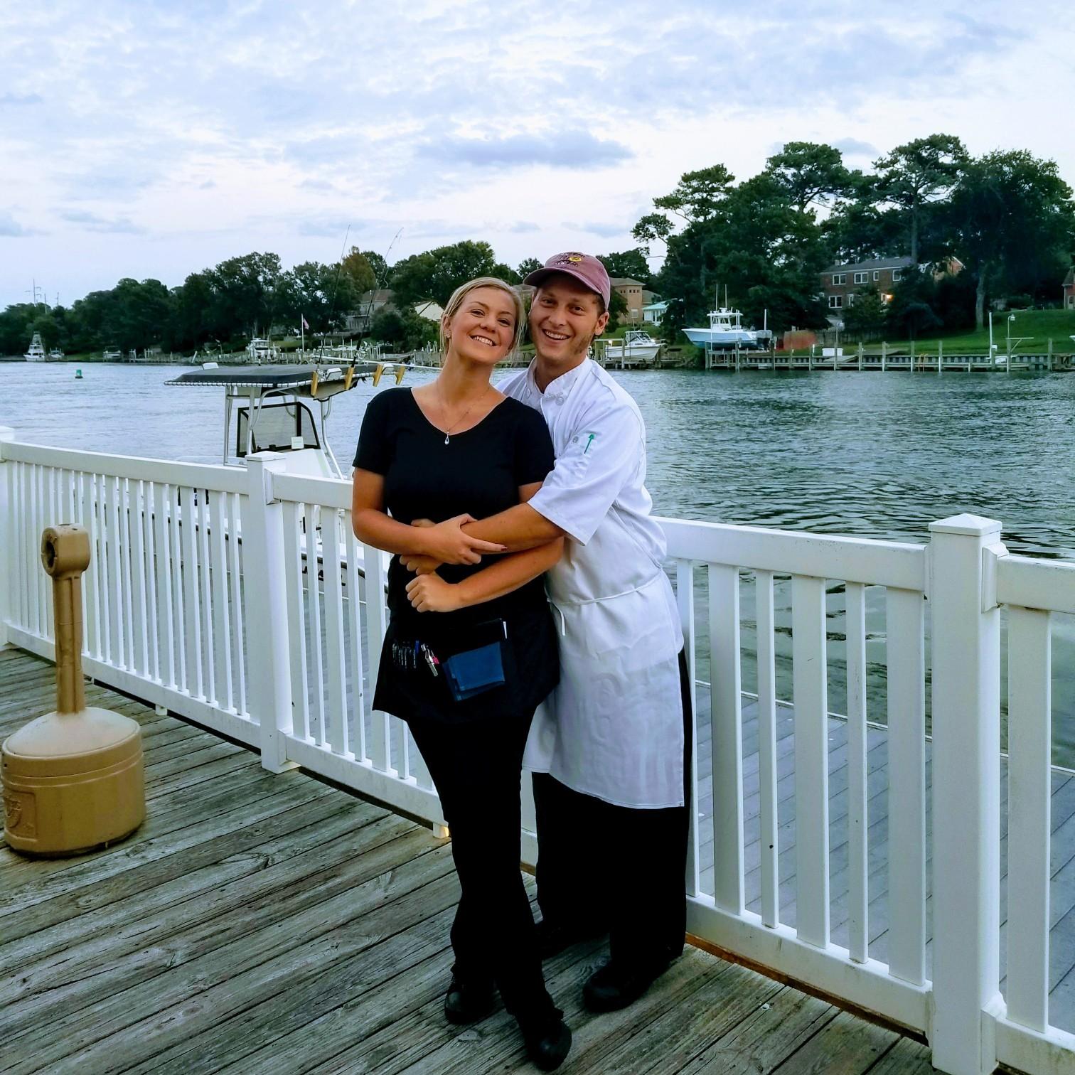 September 2017: Working together @ One Fish Two Fish (where we met).🐟🐠