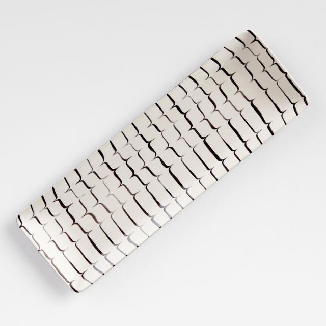 Kyoto Black-and-White Rectangular Platter
