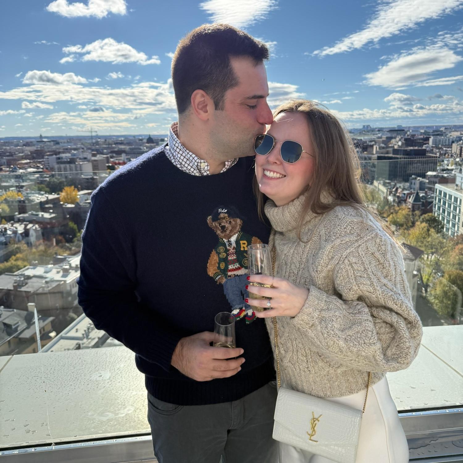 A beautiful view to celebrate our engagement!