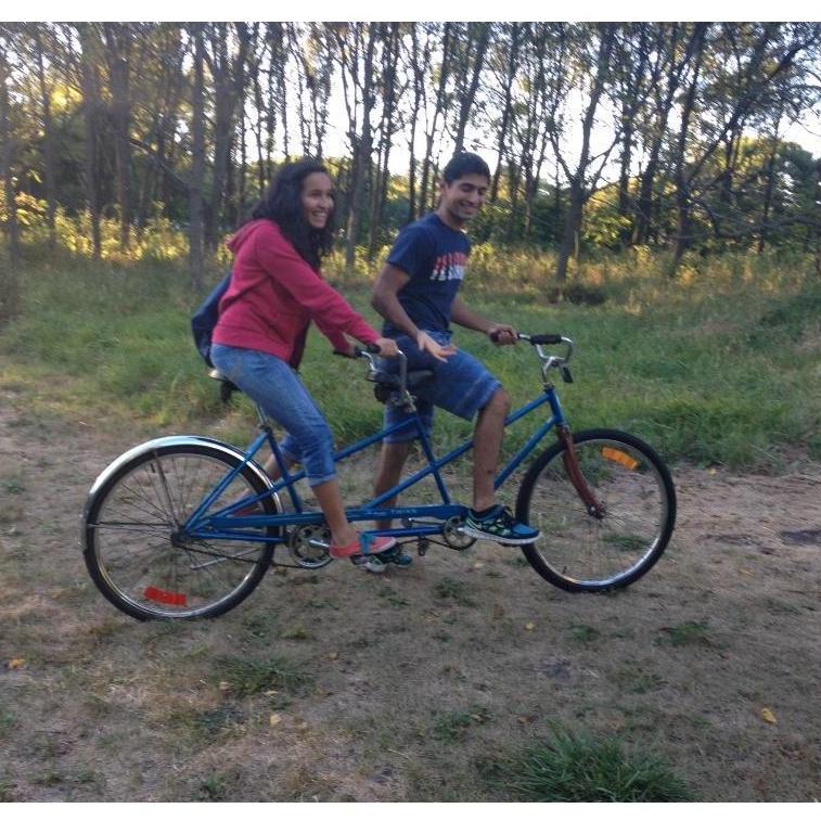 A bike ride at the Arboretum in Urbana....

Wait til the big day to hear Meghan Desai tell the story of this pic =)

Fall 2013