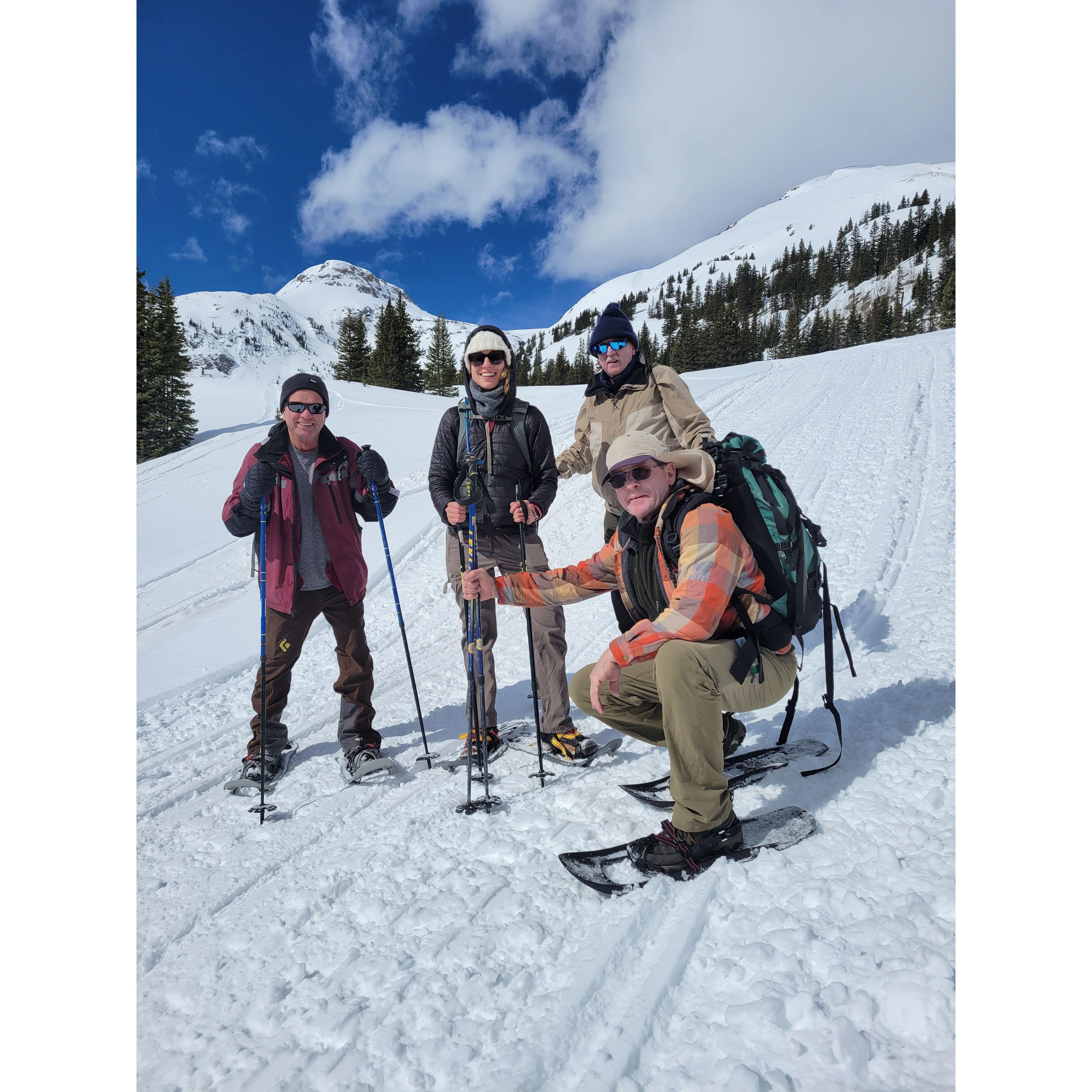 Snowshoeing in Colorado with Uncle Tibor!