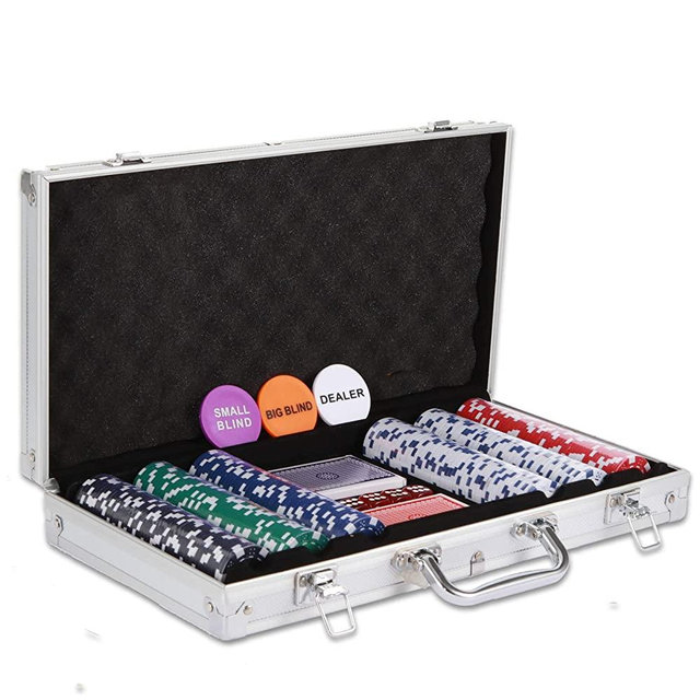 NOLIE Casino Poker Chip Set 200 300 PCS with Aluminum Case for Gambling(11.5 Gram)