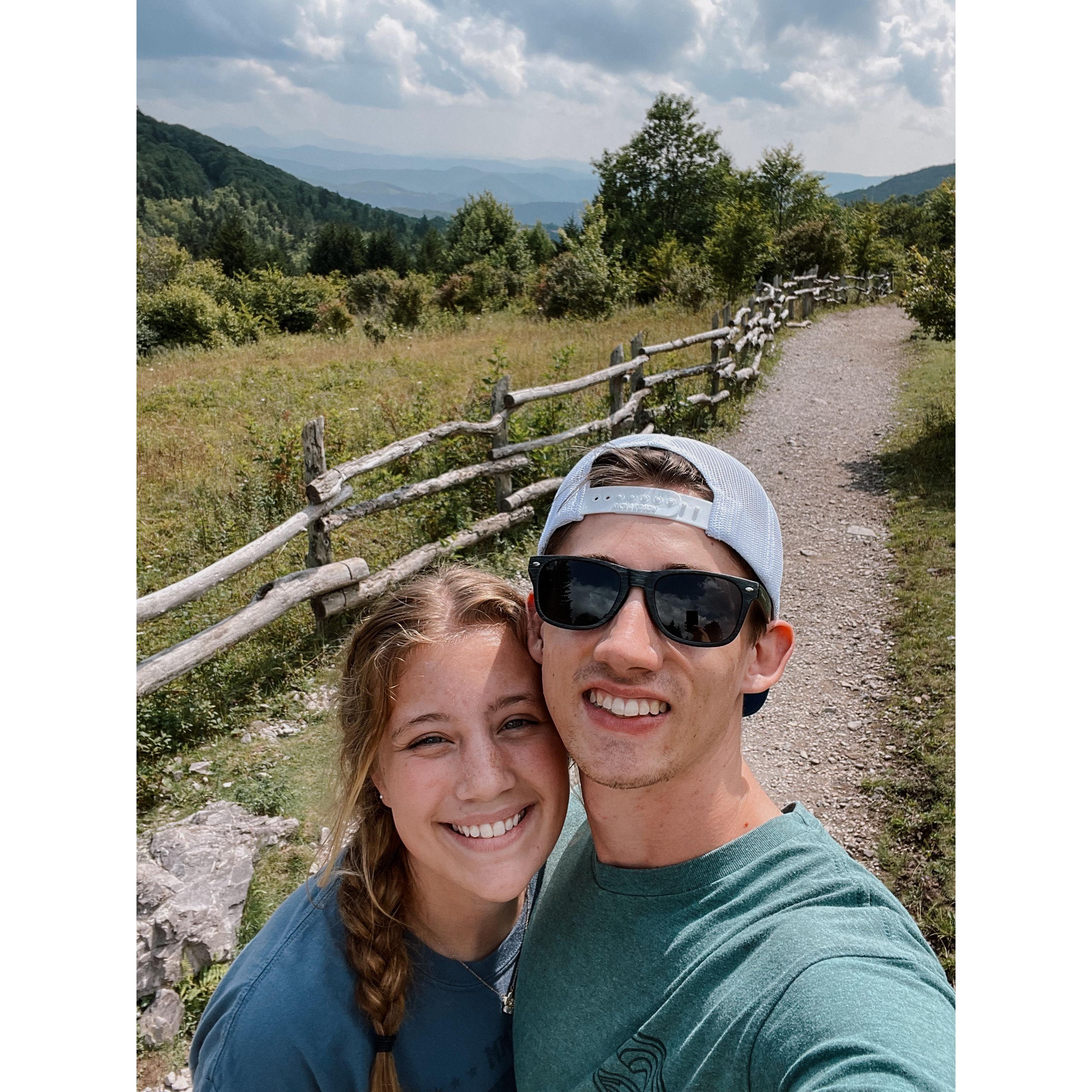 We love hiking together