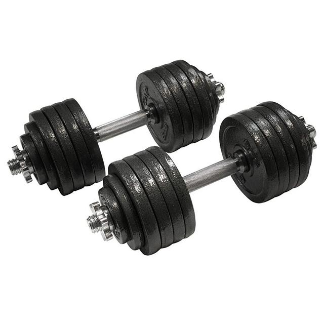 CAP Barbell 60-Pound Adjustable Dumbbell Weight Set