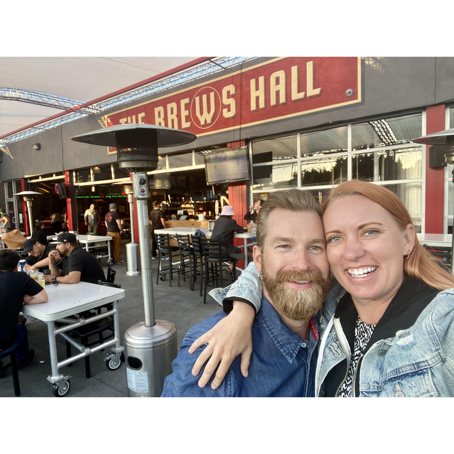 Our 1-year anniversary went back to where we first met, The Brews Hall.